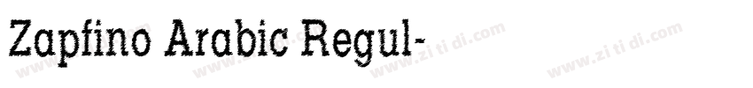 Zapfino Arabic Regul字体转换